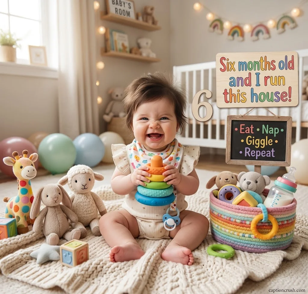 Funny 6 Month Baby Captions for Instagram