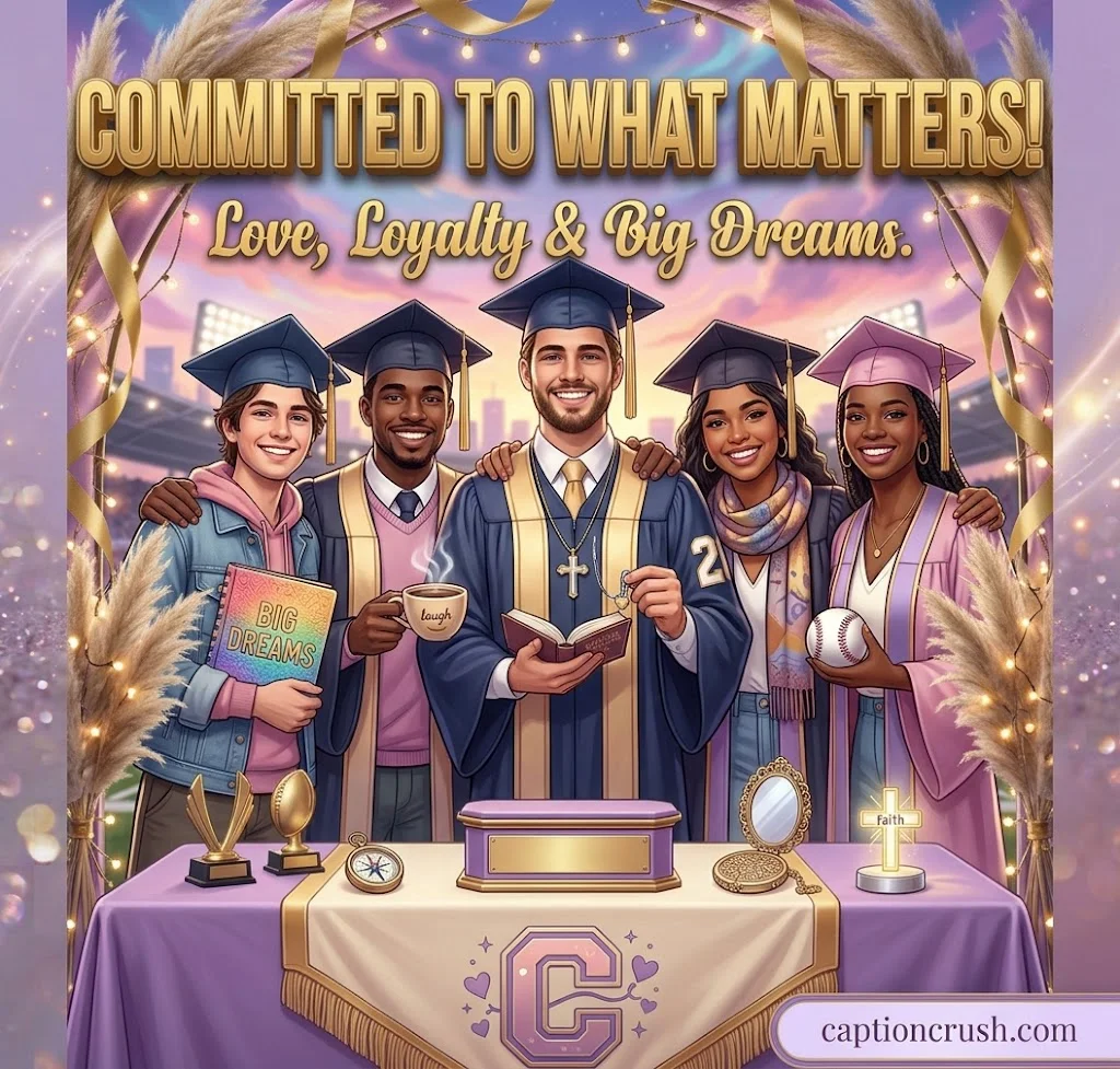 Funny, Friendship, Goals, and Faith Commitment Captions