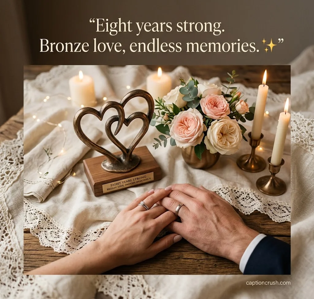 Funny & Photo-Ready 8 Year Anniversary Captions