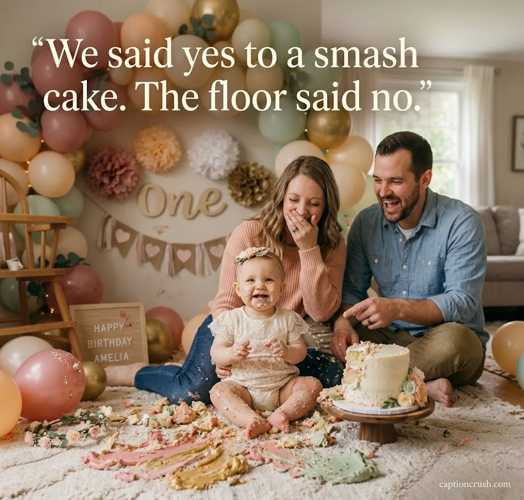 Funny & Short 1st Birthday Captions