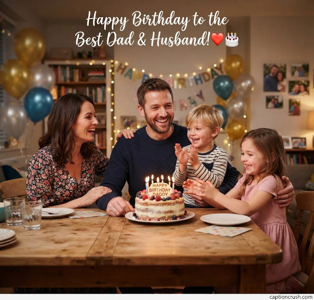 Heartfelt & Milestone Birthday Captions for Husband