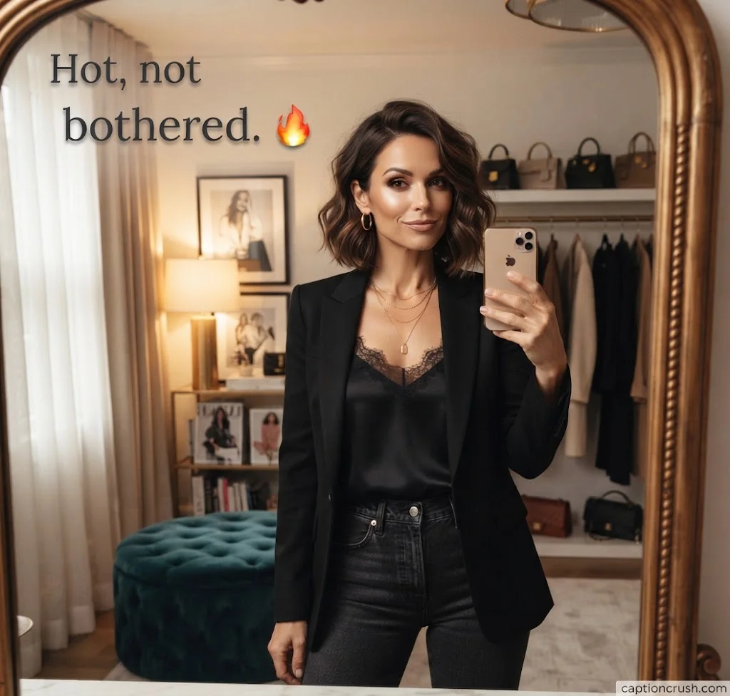 Hot & Flirty Captions for Selfies and Mirror Pics