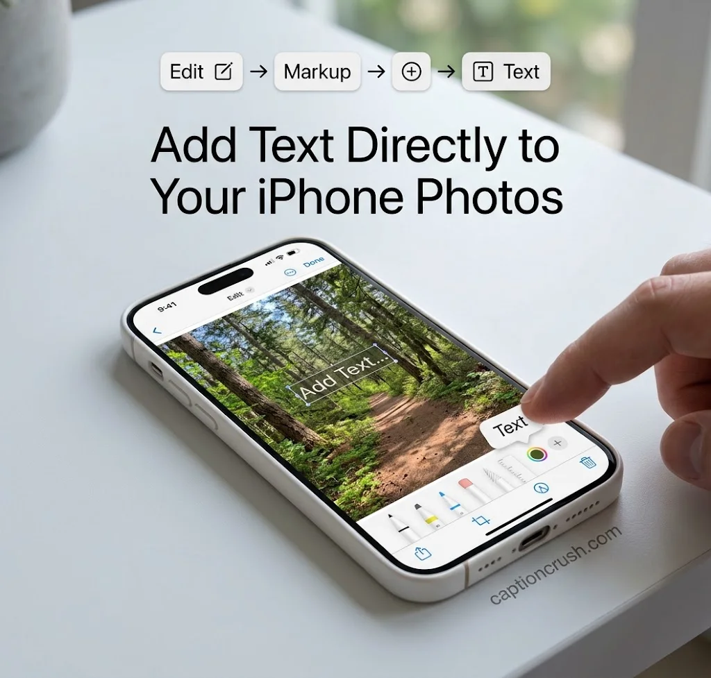 How to Add a Caption to a Photo on iPhone
