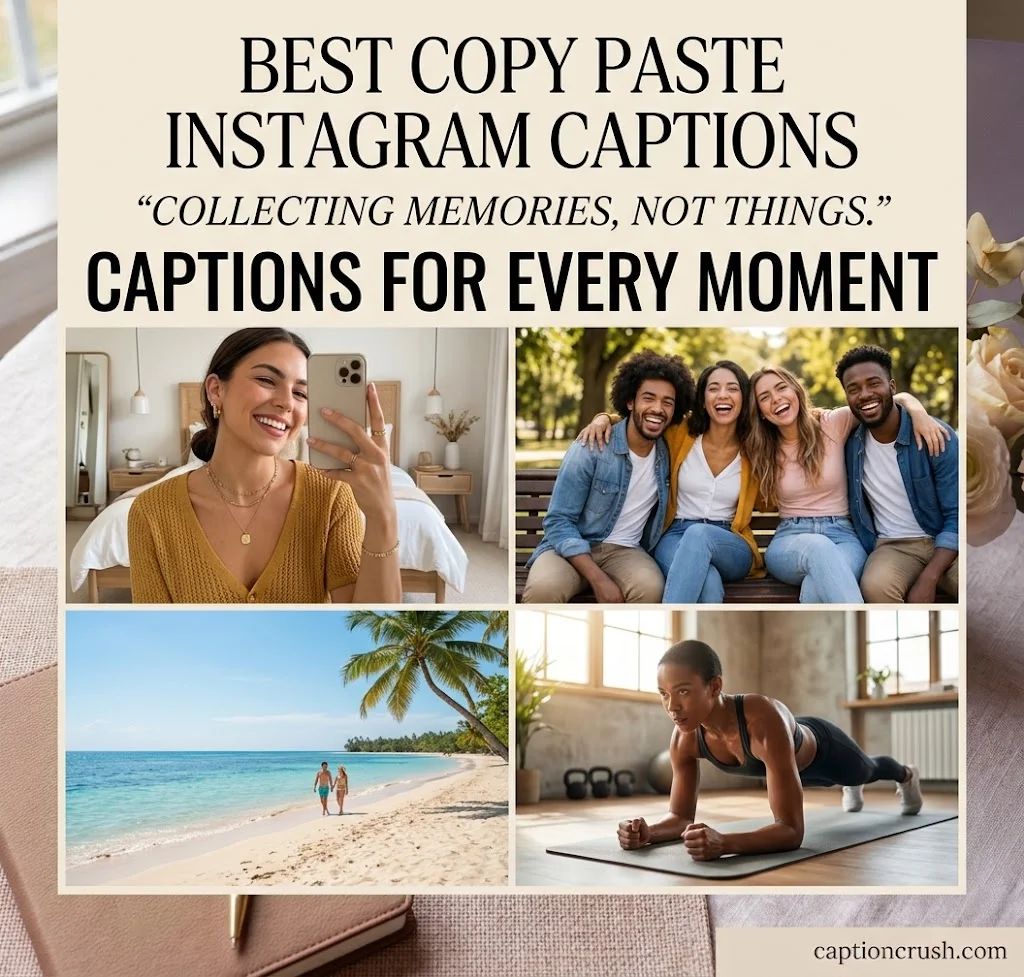 Instagram Captions Copy and Paste for Selfies, Friends, Travel & More