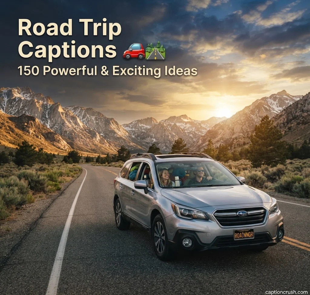Road Trip Captions: 150 Powerful & Exciting Ideas