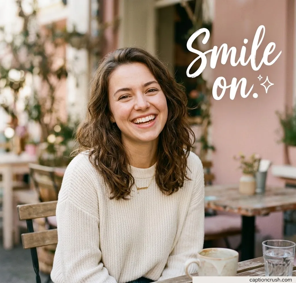 Short, Cute & Happy Smile Captions for Instagram