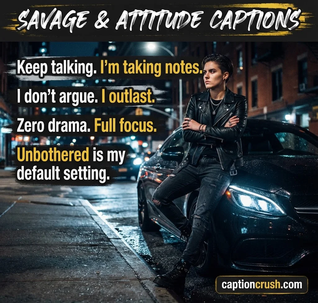 Short Tuff Captions for Instagram That Hit Fast