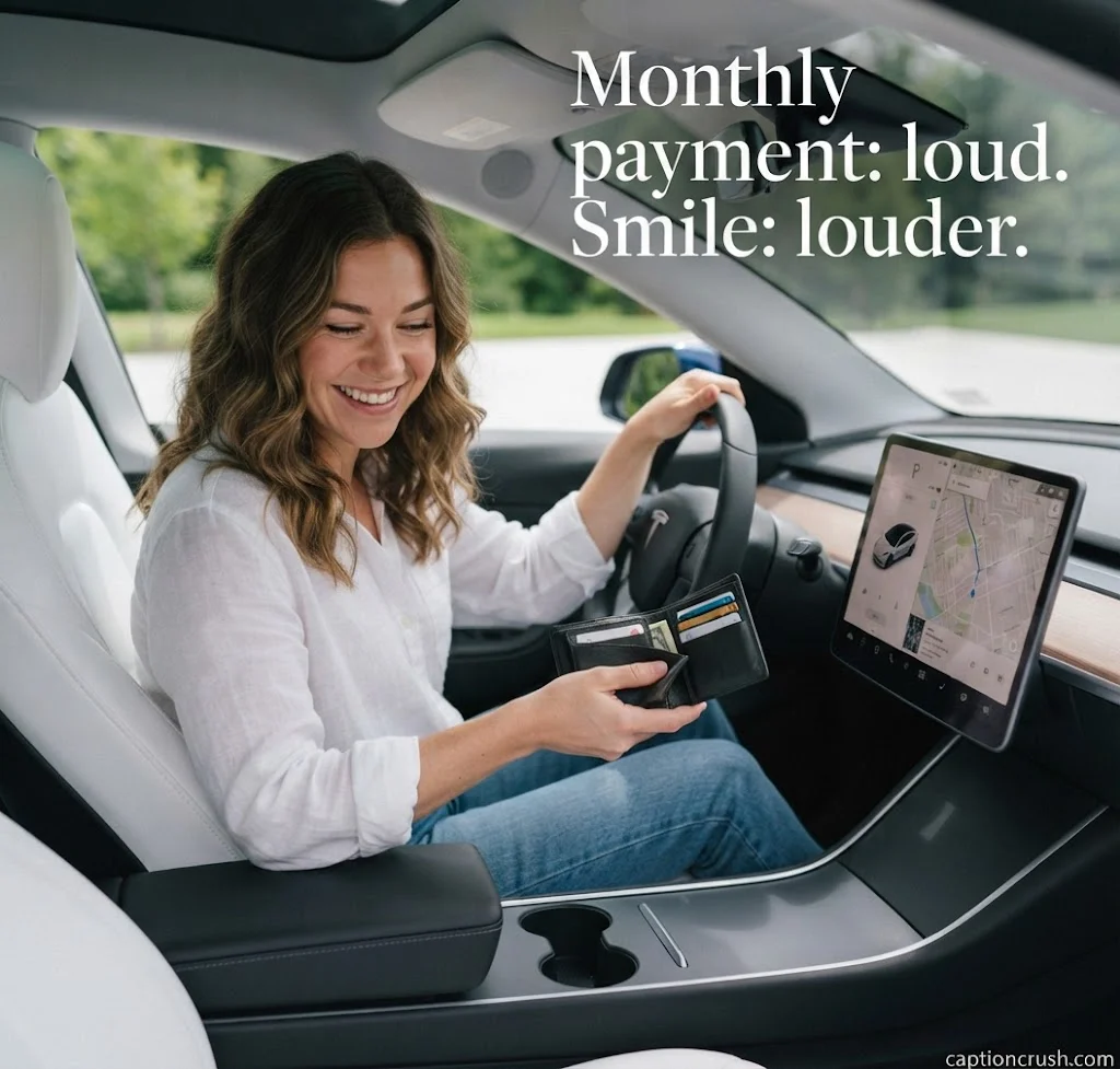 Short captions for a new car